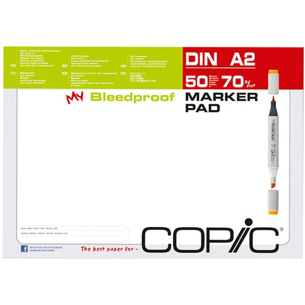 

Copic блокнот для маркеров Alcohol Marker Pad 70 г/м2, A2 (50) (25003)