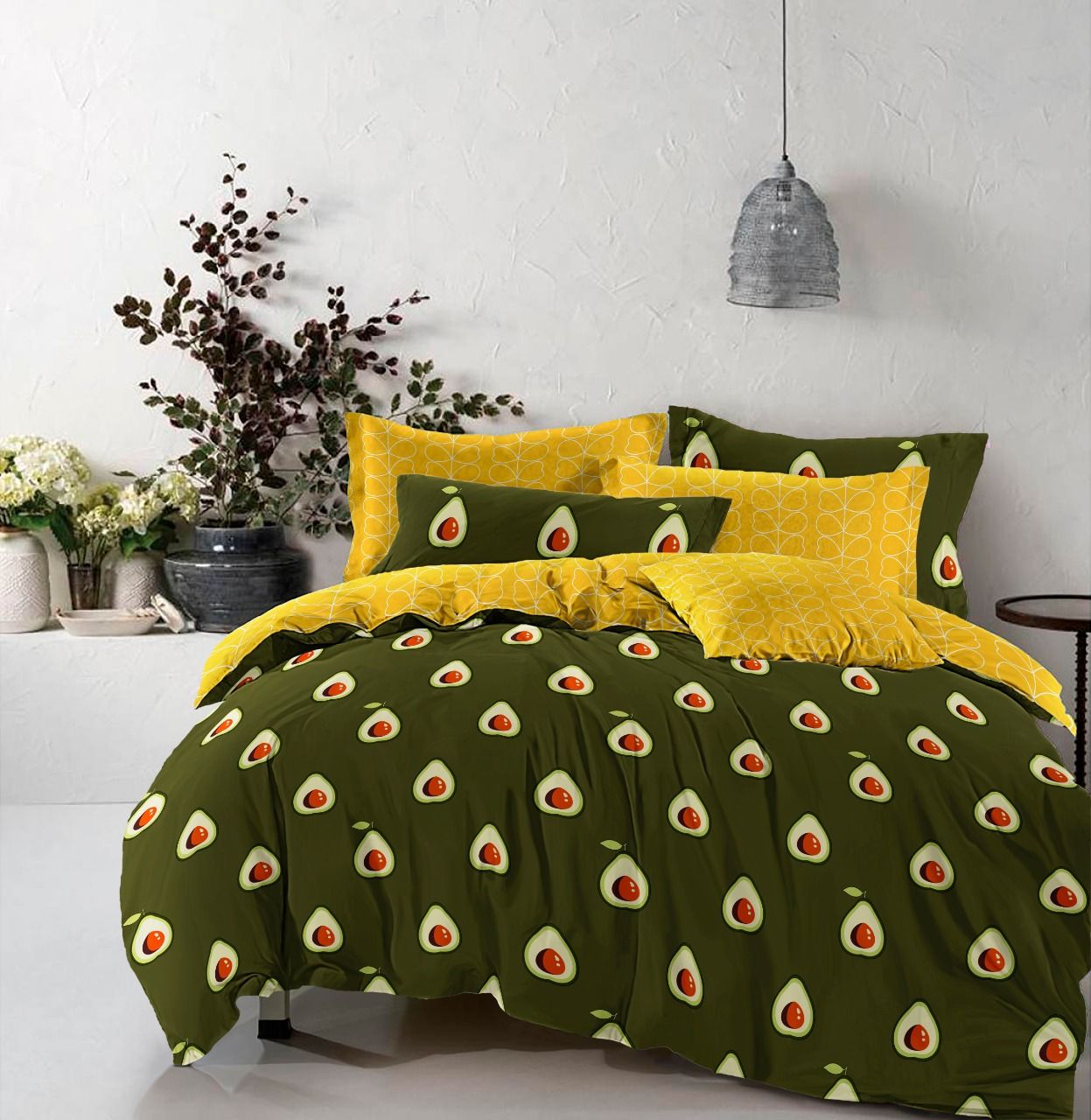 

Постельное белье MirSon 17-0435 Avocado Семейный украина, бязь