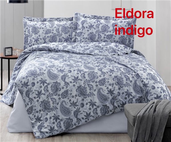 

Постельное белье Altinbasak Eldora Indigo Евро турция, жаккард