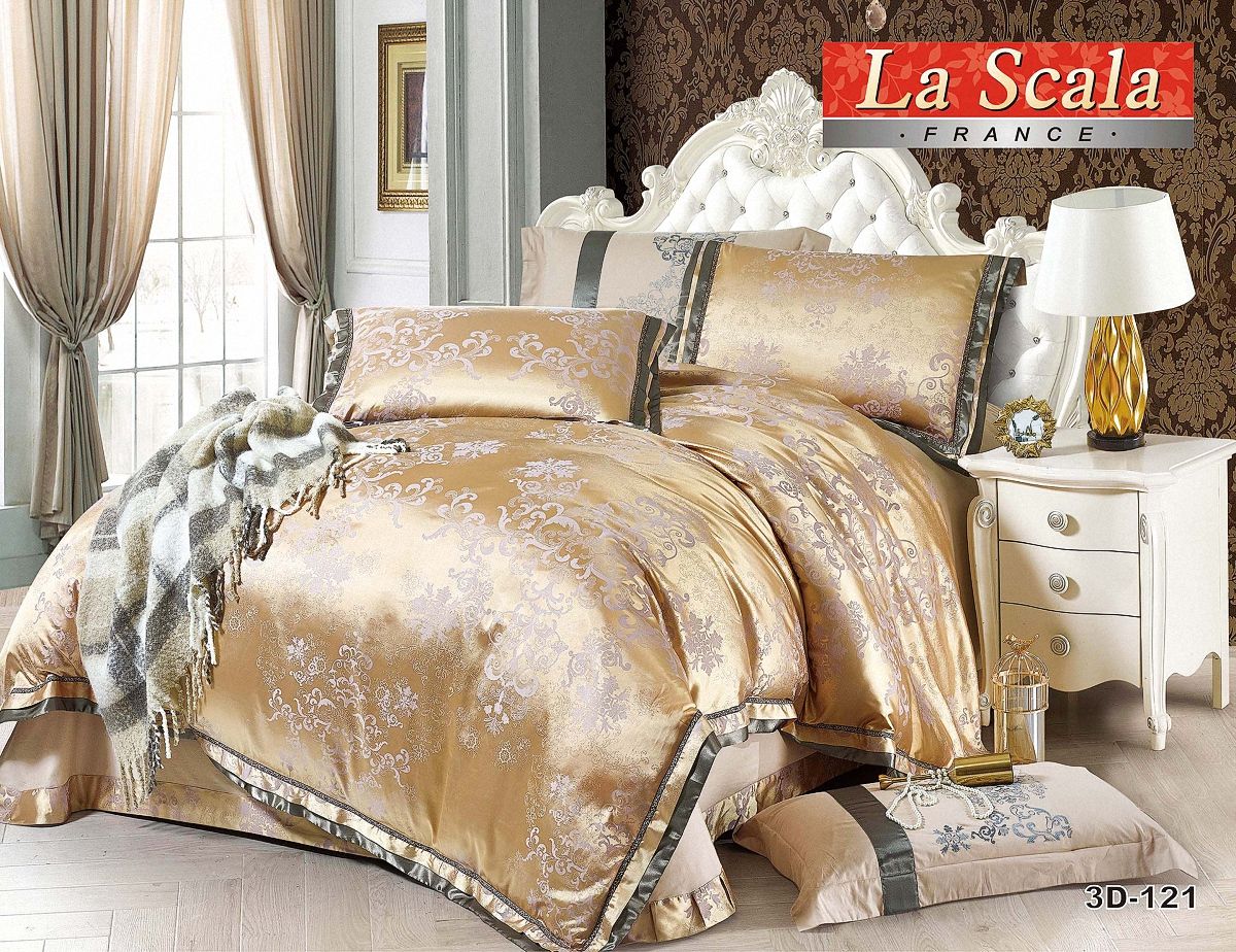 

Постельное белье La Scala 3D-121 Семейный франция, сатин-жаккард