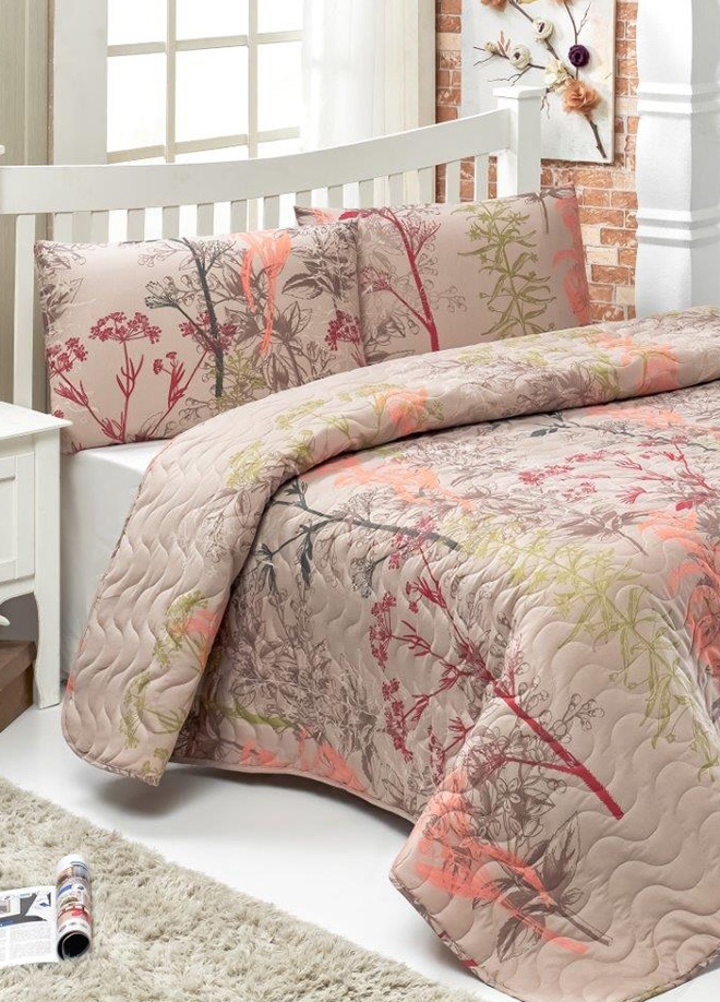 

Покрывало Eponj Home Urla Beige 200х220 см турция, хлопок