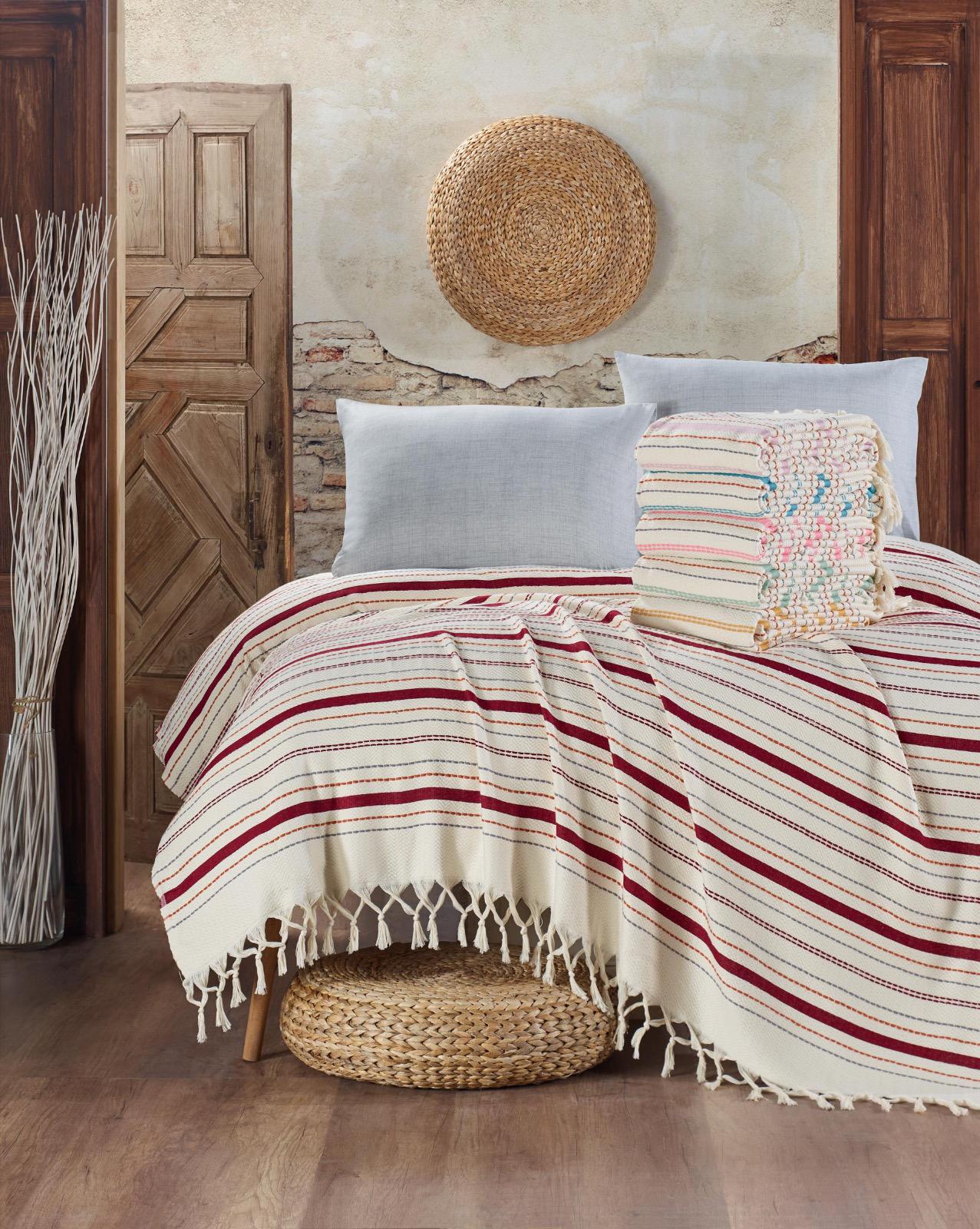 

Плед Cotton Box Diva Line Bordo 220х250 см турция, хлопок