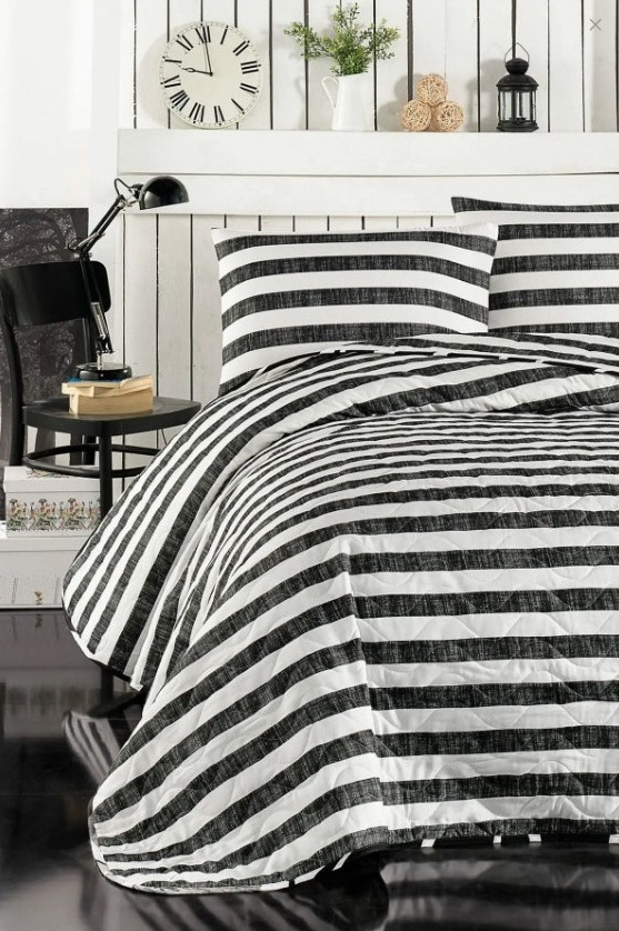 

Покрывало Eponj Home Hook siyah 160х220 см турция, хлопок-полиэстер