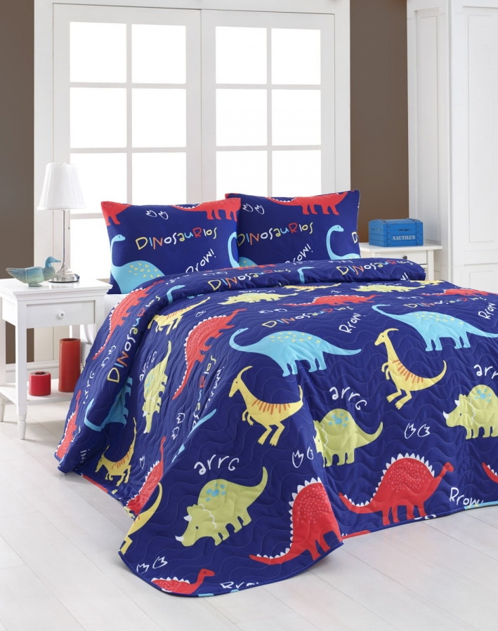 

Покрывало Eponj Home Dinozorus Mavi 200х220 см турция, поликоттон