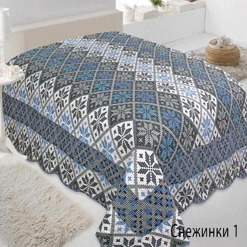 

Покрывало Marca Marco Milano Снежинки 1 170х240 см турция, италия, хлопок+полиэстер