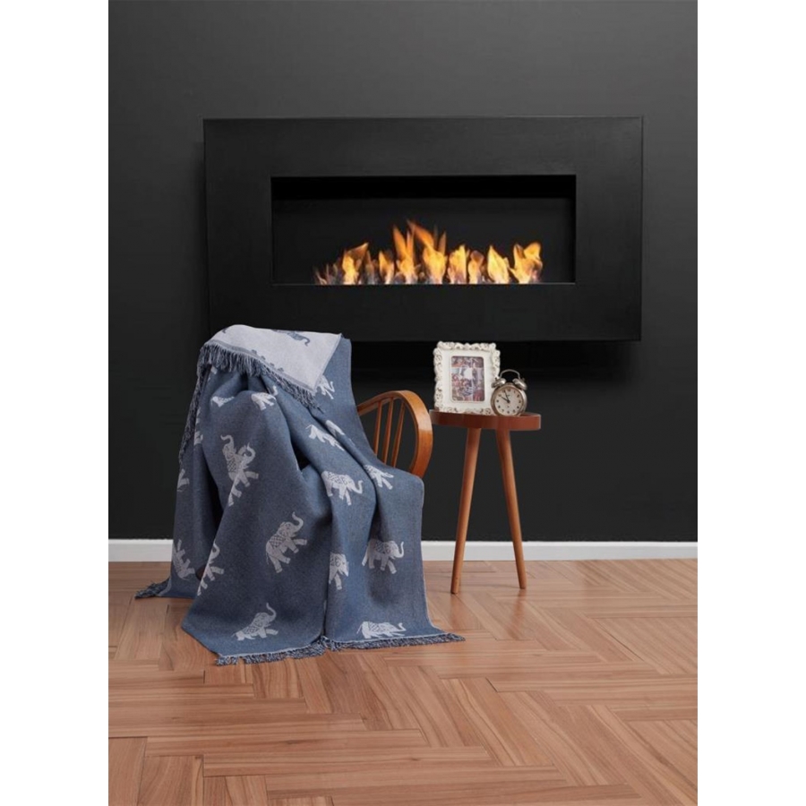 

Плед Eponj Home Buldan Keten Fil petrol 170Х220 см турция, хлопок
