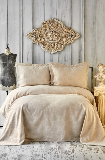 

Покрывало Karaca Home Eldora gold 240х250 см турция, полиэстер