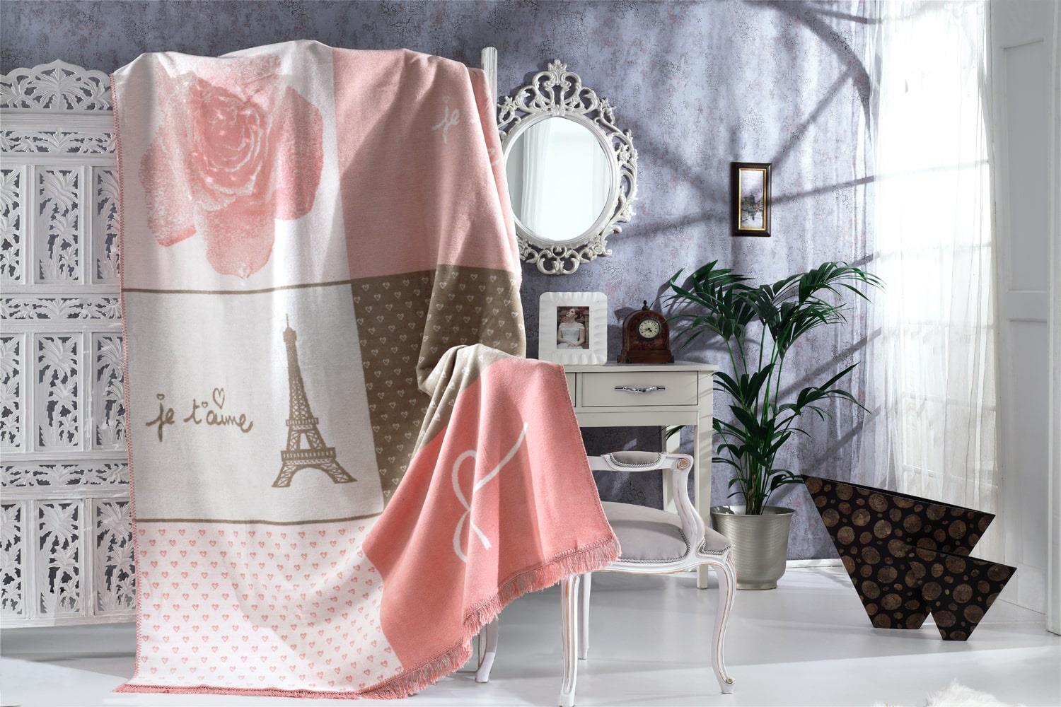 

Плед Cotton Box Diva Paris 180х220 см турция, хлопок + акрил