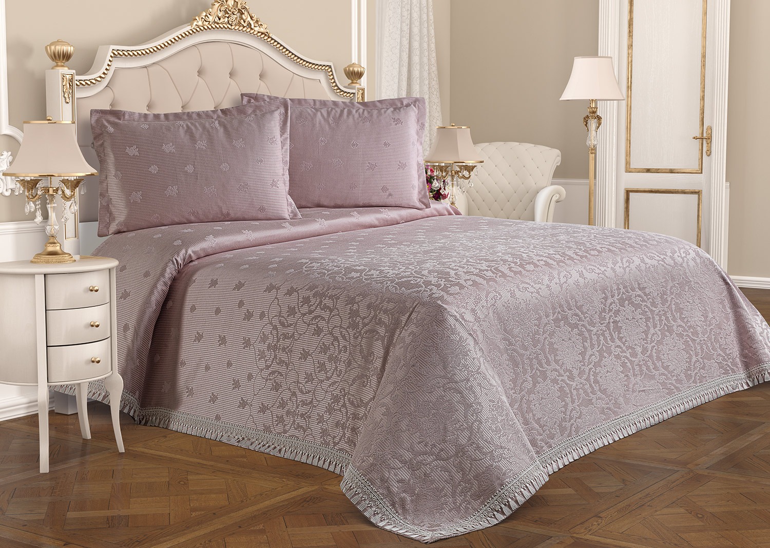 

Покрывало Cotton Box Tropik Home Alegra Rose 230х240 см турция, полиэстер