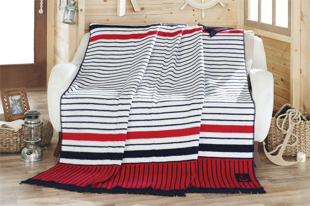 

Плед Cotton Box Diva Denizci 180х220 см турция, хлопок + акрил