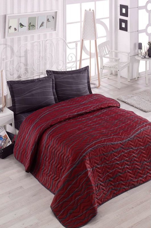 

Покрывало Eponj Home Verda Bordo 160х220 см турция, хлопок