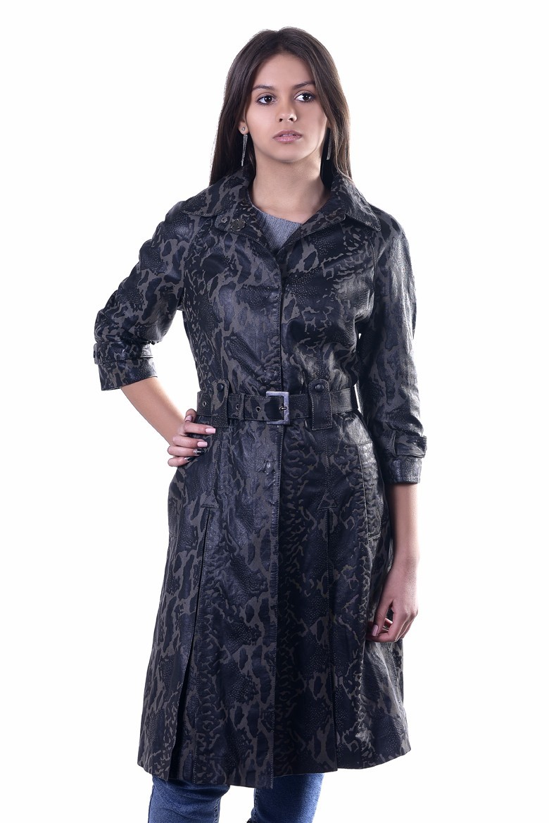 

Плащ Ochnik S Черно-оливковый (7001)