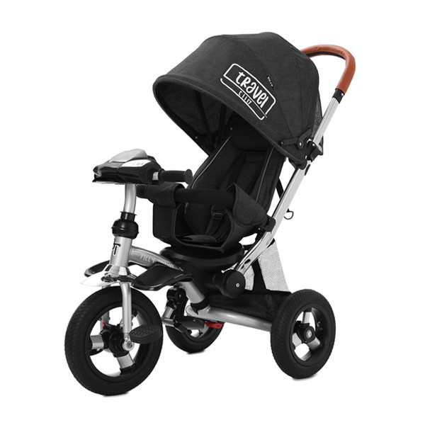 

Велосипед тріколісній TILLY TRAVEL T-387 Чорний льон (bc-345496)