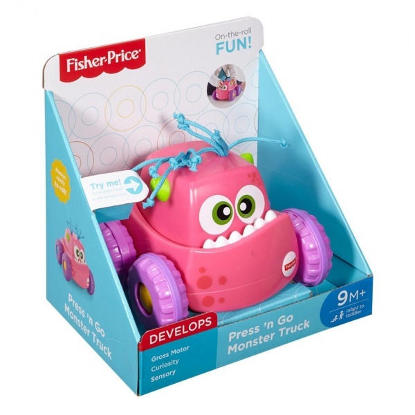 

Машинка монстрик Fisher Price Нажимай и запускай (bc-340034)