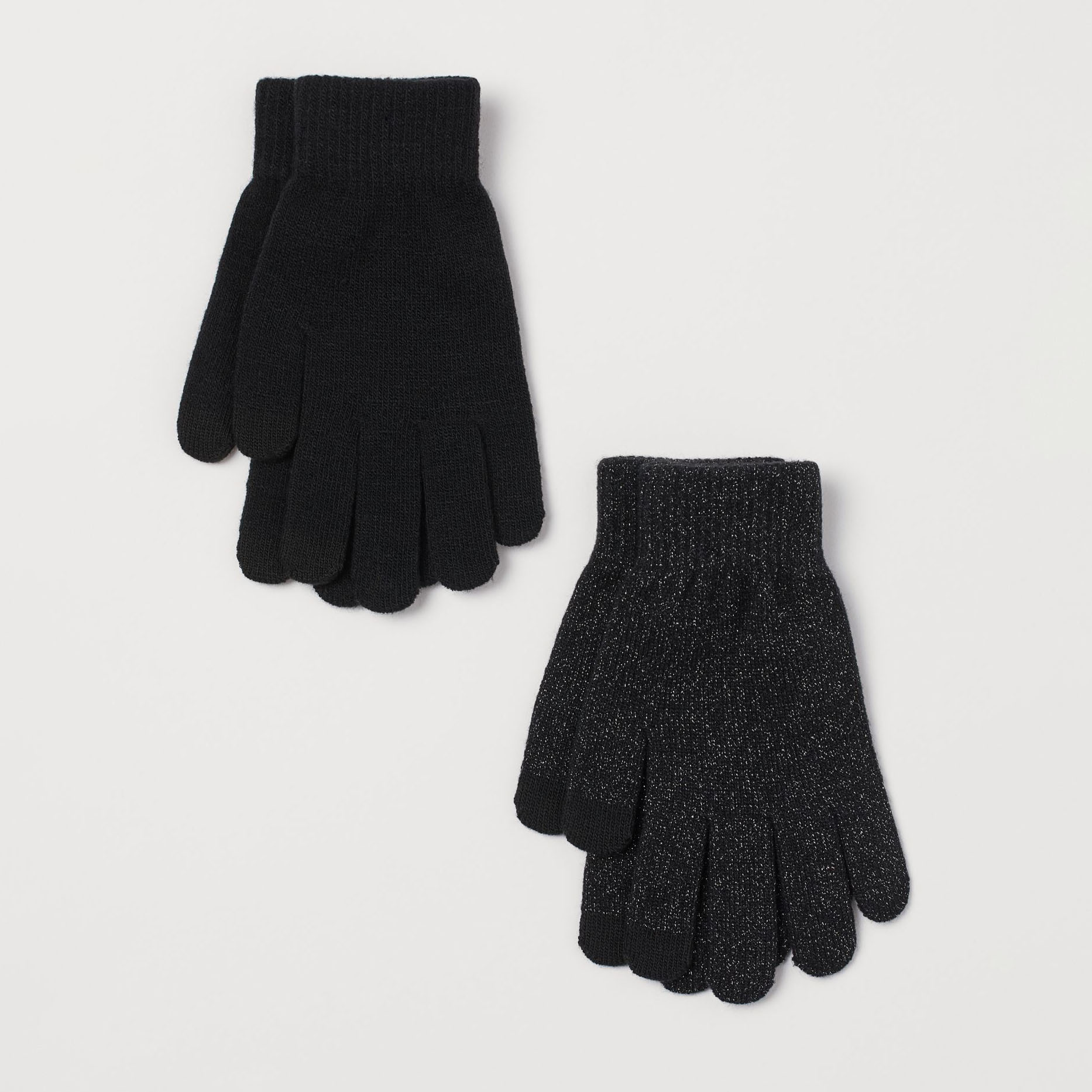 

Перчатки H&M 2708-9421942 S-M 2 шт. Черные