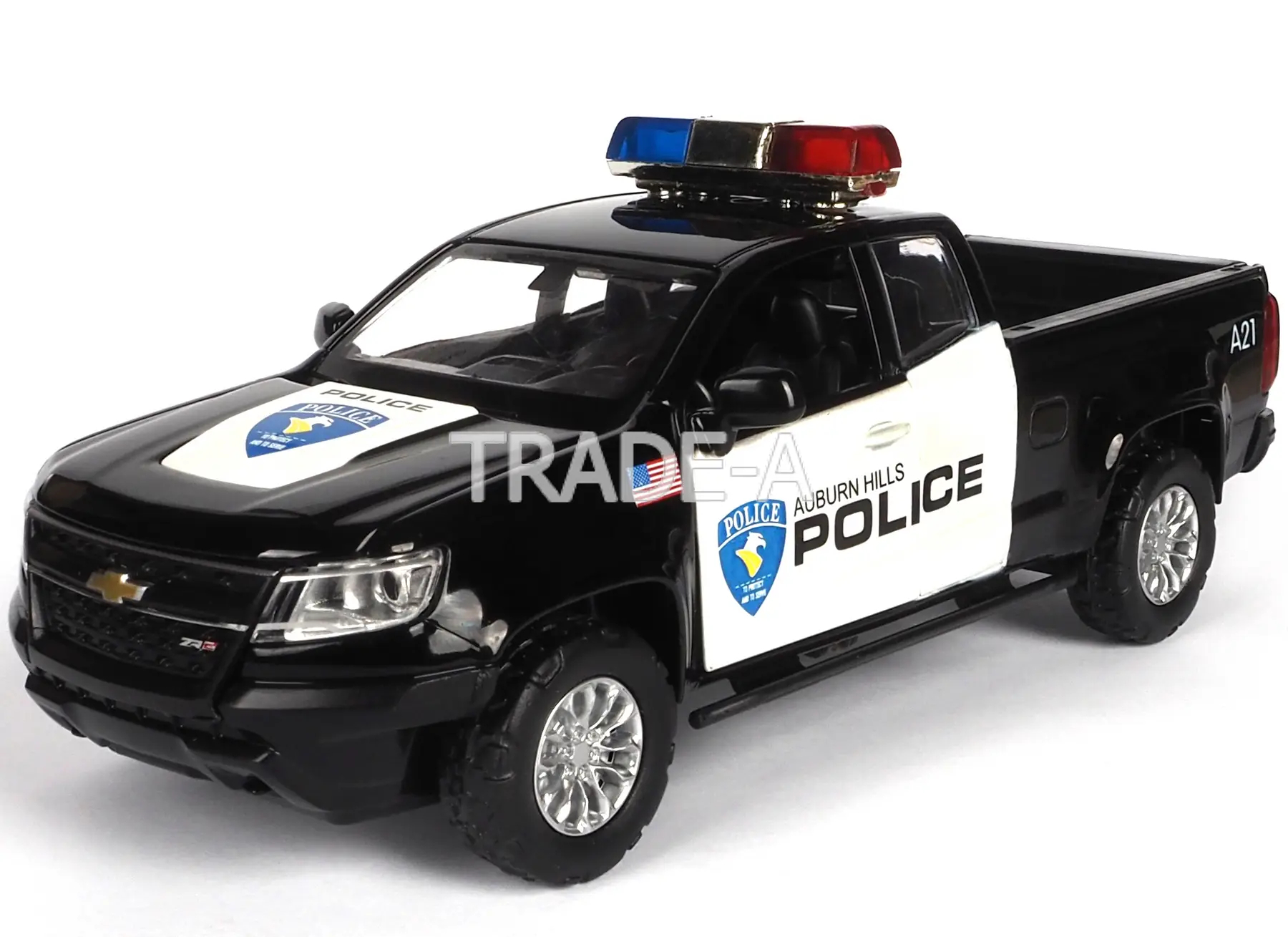 

Полицейская машинка Автопром 68465 Chevy Colorado ZR2 Police 1:31 черный