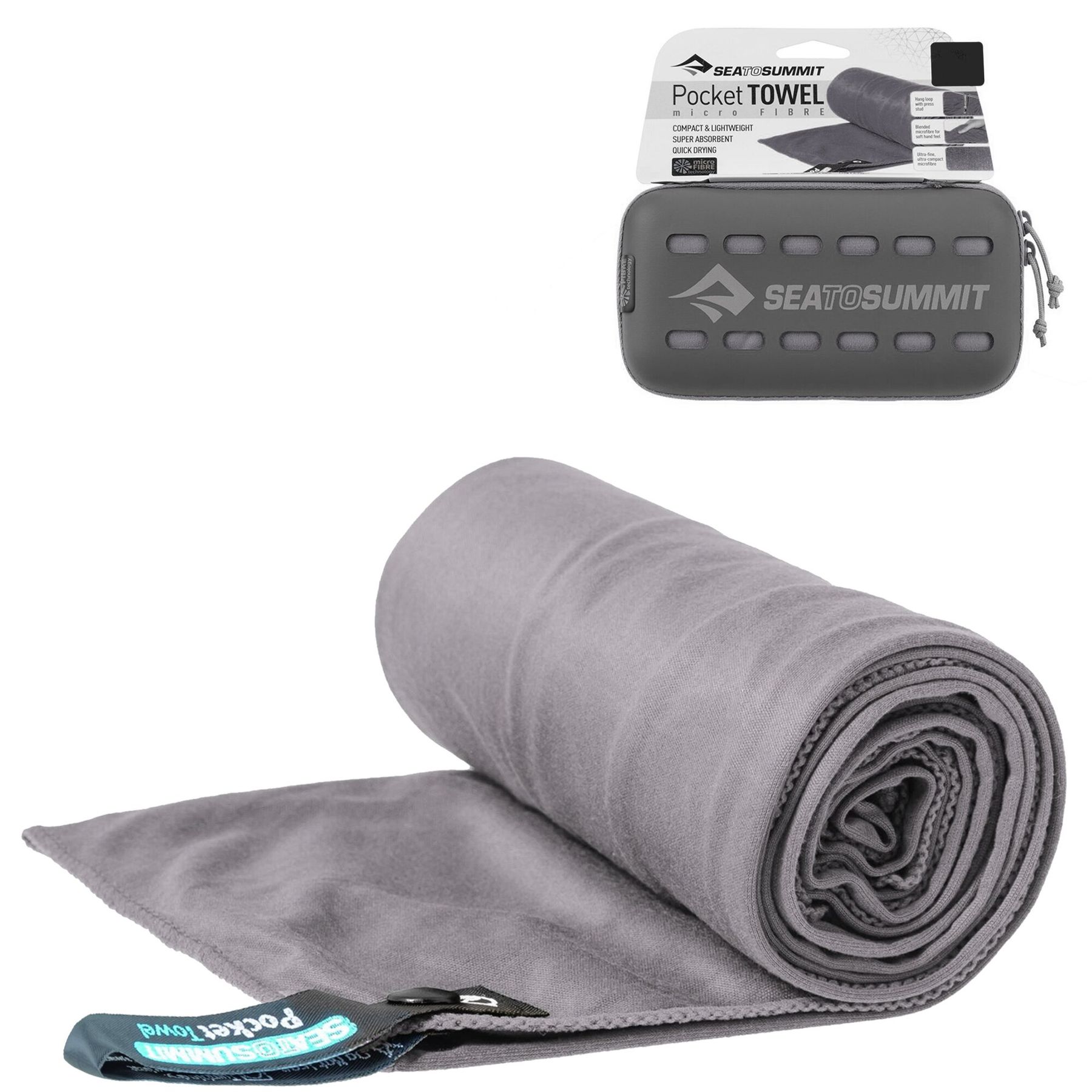 

Полотенце Sea to Summit Pocket Towel XL Grey (STS-APOCTXLGY)