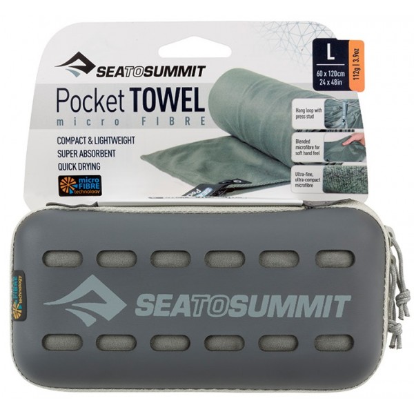 

Рушник Sea to Summit Pocket Towel L Grey (STS-APOCTLGY)