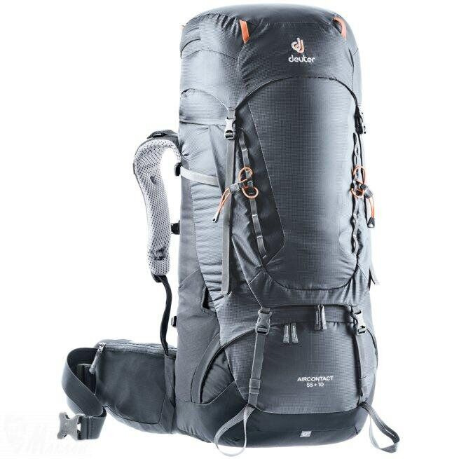 

Рюкзак Deuter Aircontact 55+10 Old Black-Graphite (1052-3320319 4701)