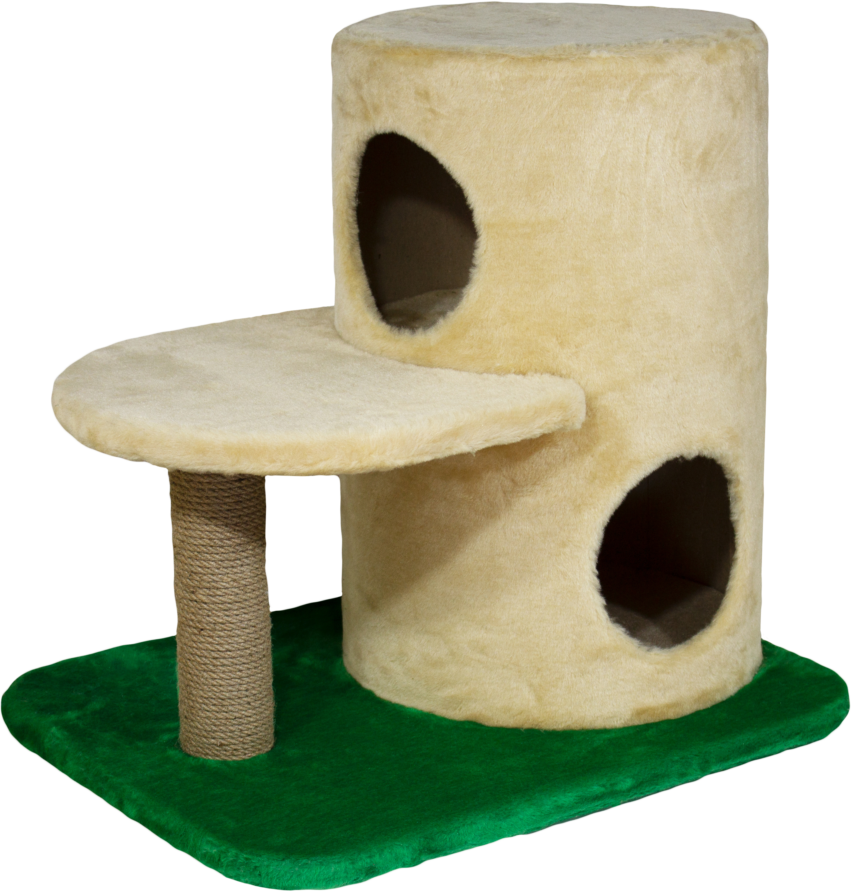 

Когтеточка Lucky Pet домик сизалевый "Башня" Бежевая 54х57х45 см