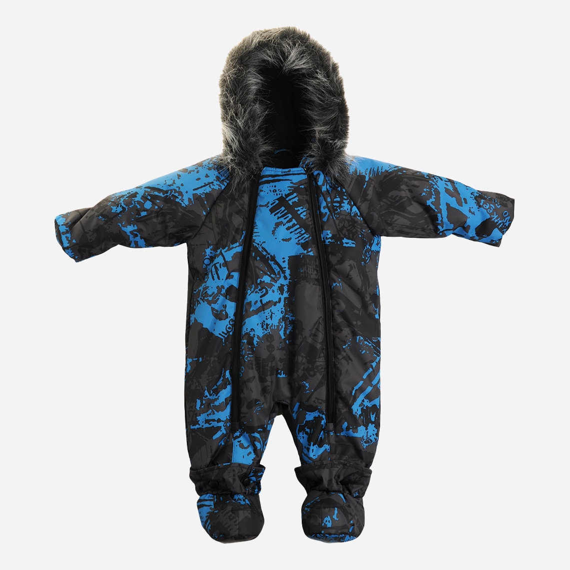 

Зимний комбинезон Garden Baby 101031-63/32 68 см Черно-бирюзовая абстракция