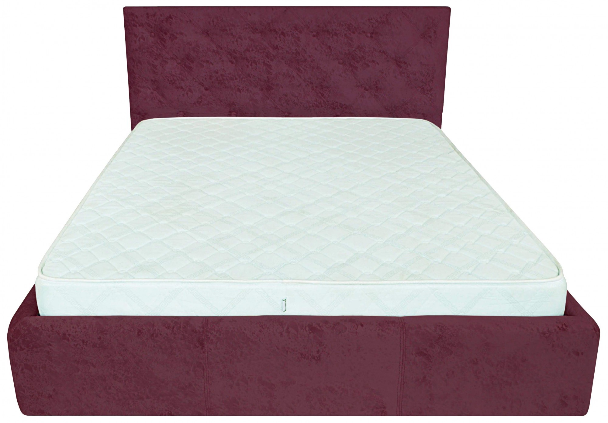 

Кровать Bristol VIP 140 х 200 см Алексис Bordo 07 С дополнительной металлической цельносварной рамой Бордовая