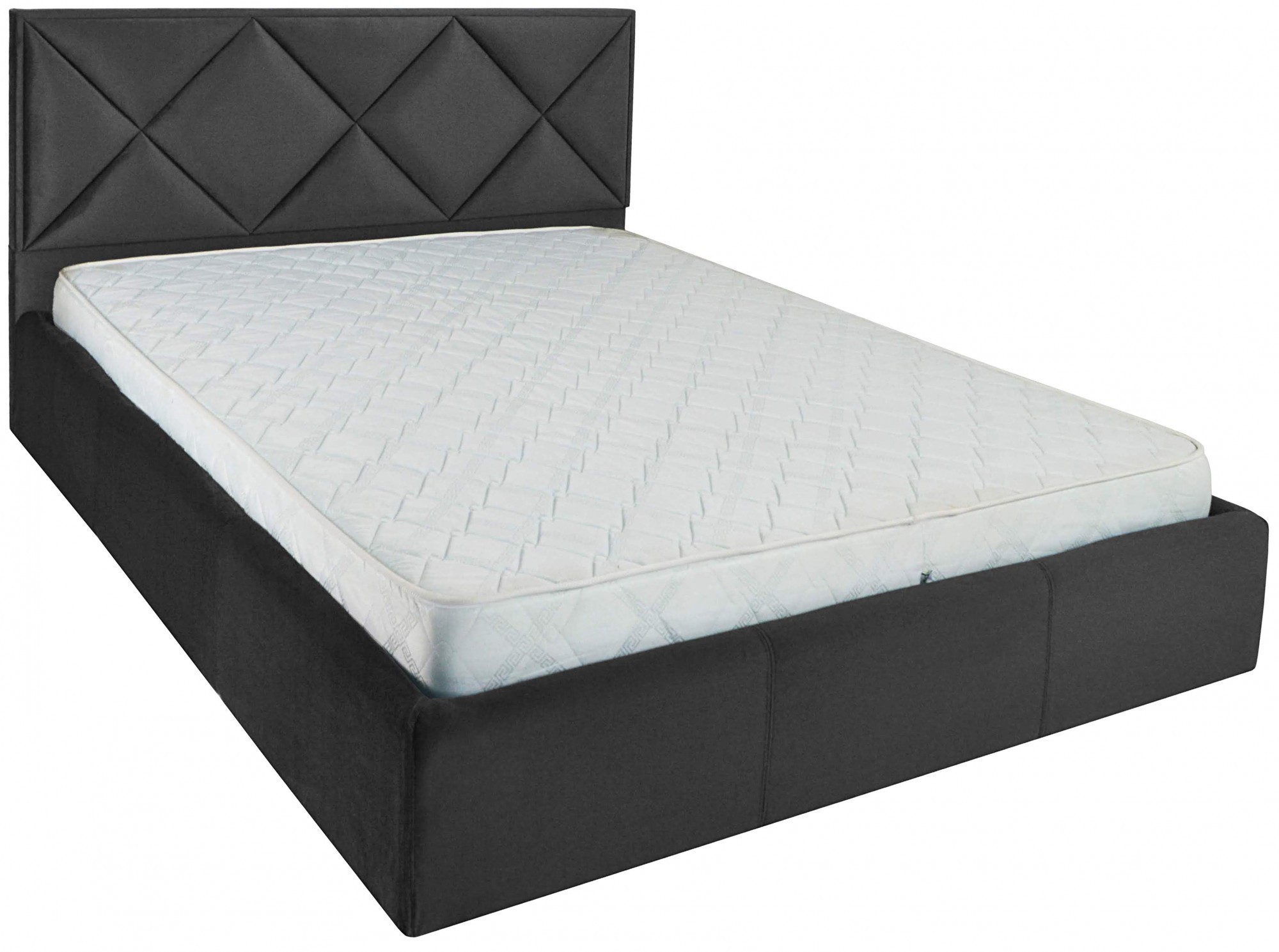

Кровать Двуспальная Leeds VIP 160 х 200 см Missoni 009 С дополнительной металлической цельносварной рамой Темно-серая