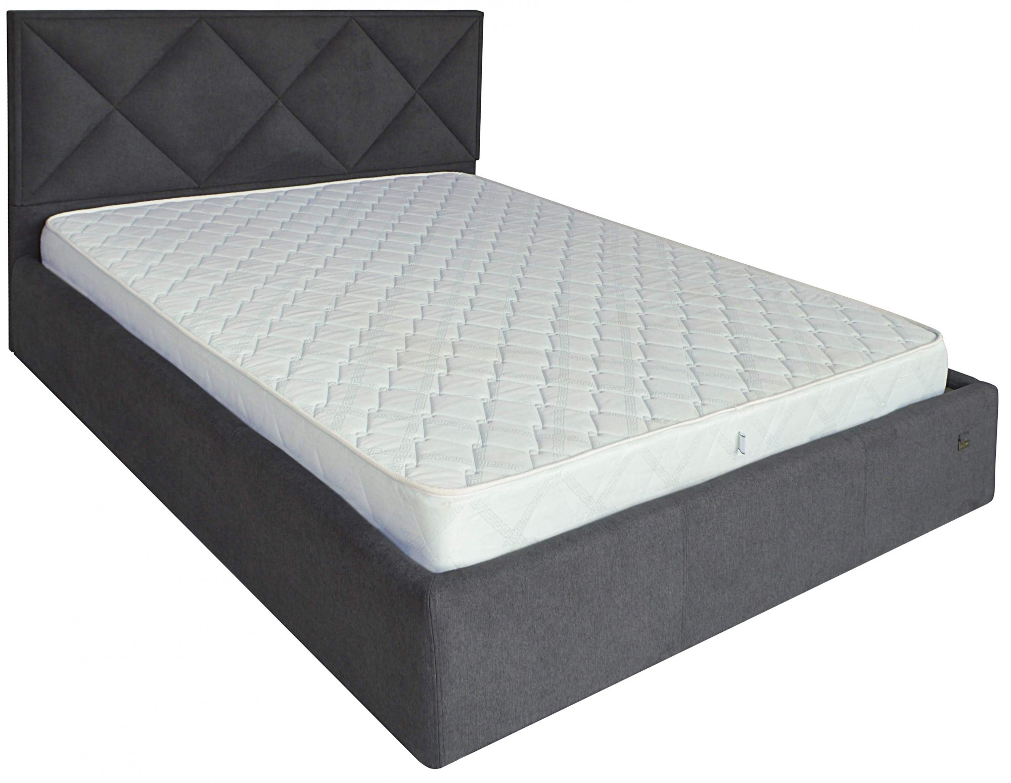 

Кровать Двуспальная Leeds VIP 160 х 190 см Мисти Dark Grey A1 С дополнительной металлической цельносварной рамой Темно-серая