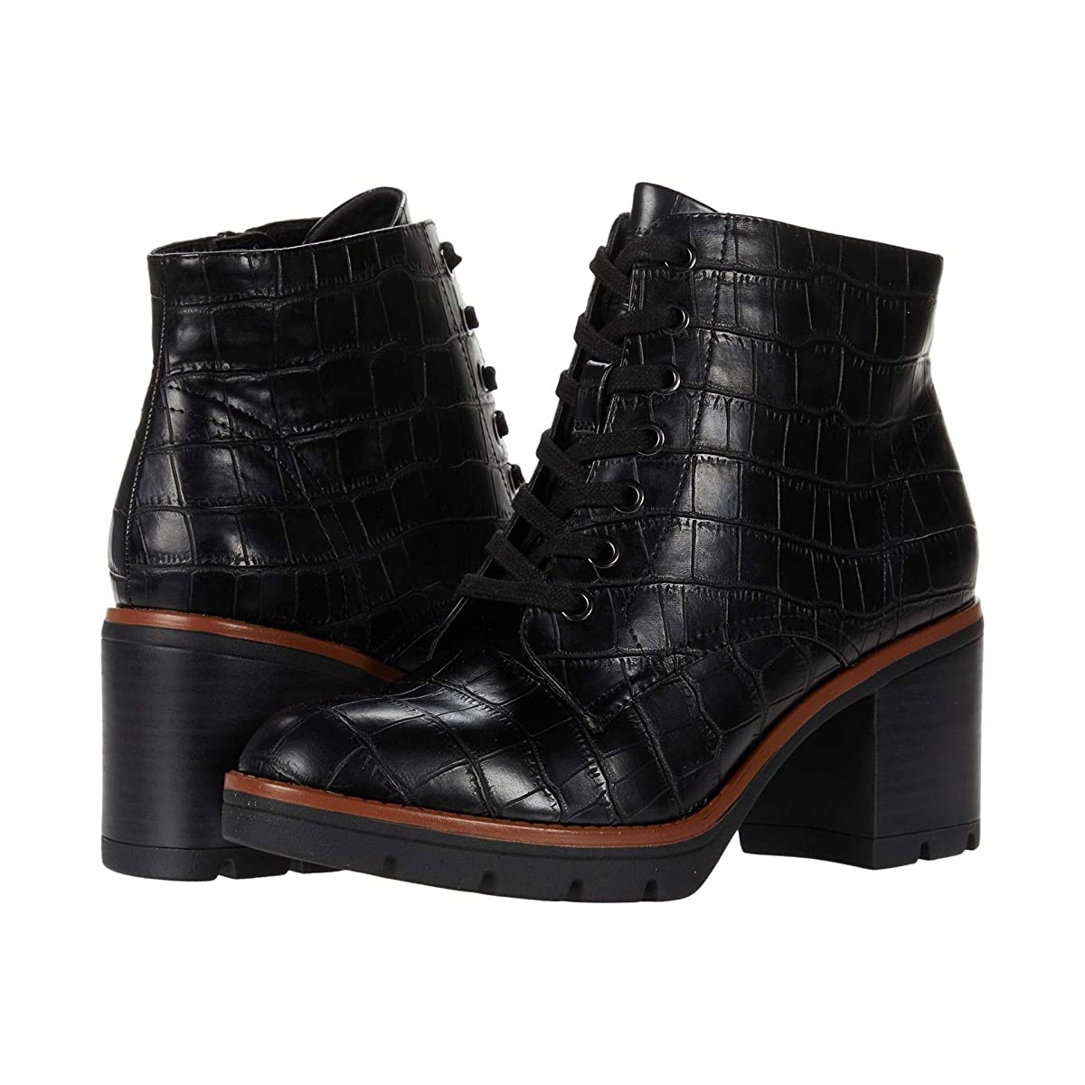 

Ботинки Naturalizer Madalynn Black Crocco, 38.5 (255 мм)