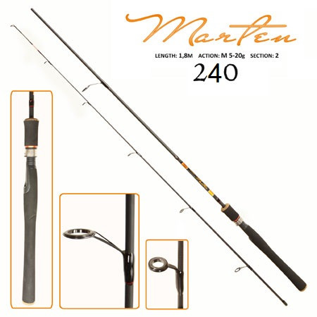 

Спиннинг штекерный "Marten" 2.4м 5-20г 2к SF24000