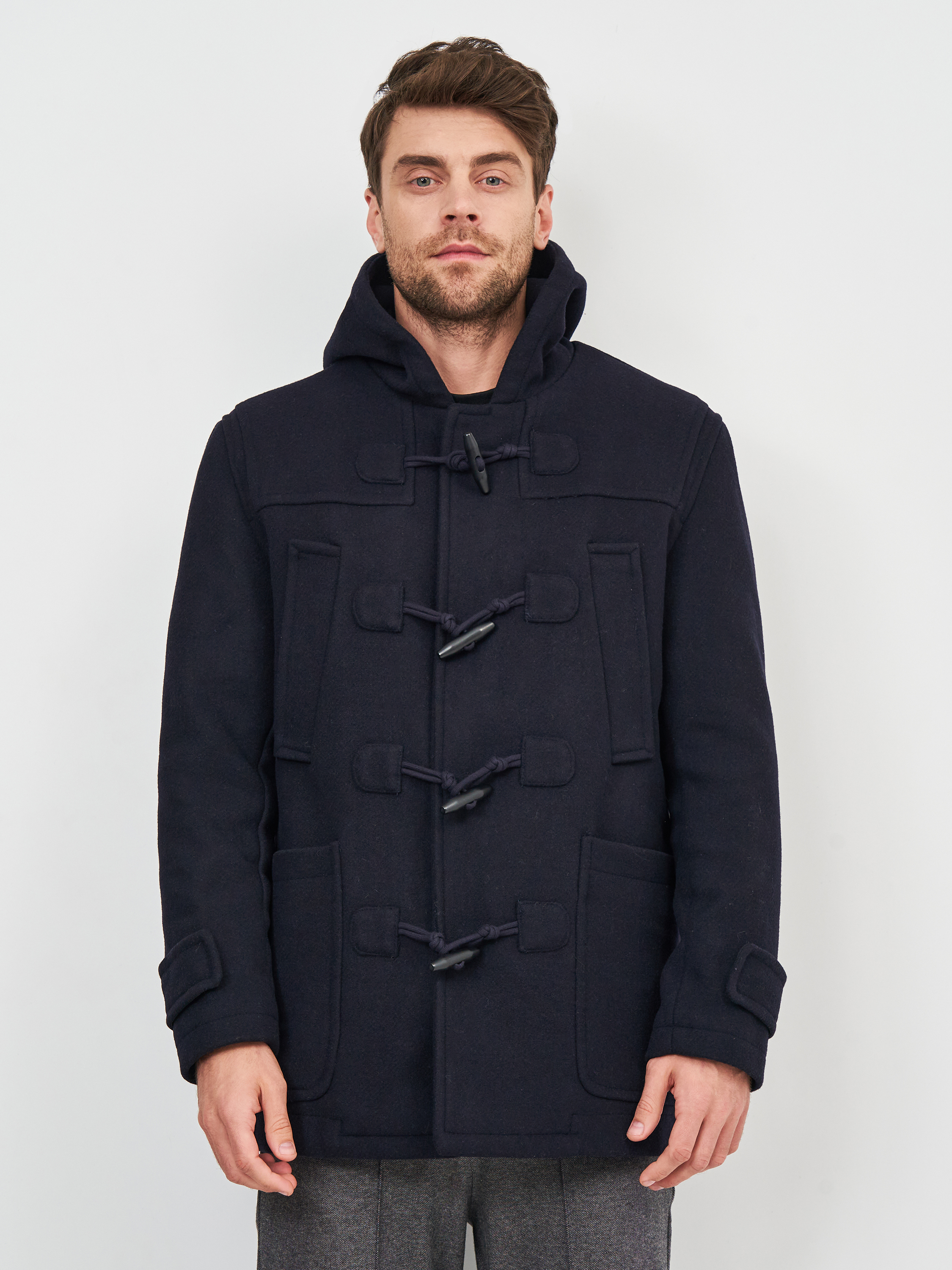 

Пальто Zara 8418/400/401 M Темно-синее