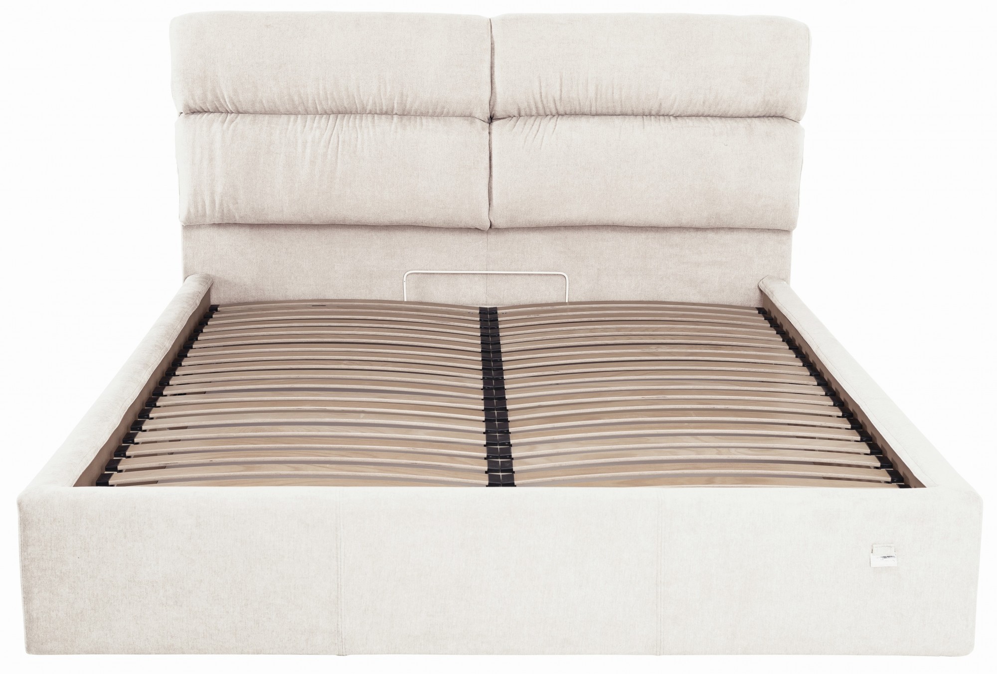 

Кровать Oxford VIP 140 х 190 см Мисти Milk С дополнительной металлической цельносварной рамой Бежевая