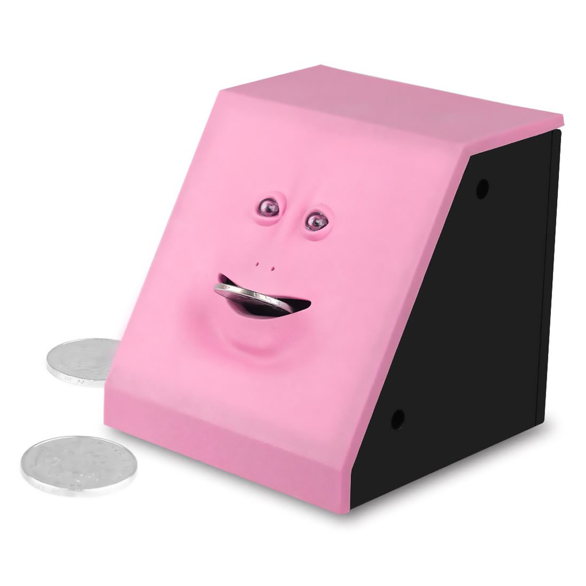 

Копилка для денег жующая монеты Face piggy bank