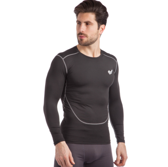 

Компрессионная футболка мужская с длинным рукавом JASON CO-912  (52-54) Черная, Компрессионная футболка мужская с длинным рукавом JASON CO-912 2XL (52-54) Черная