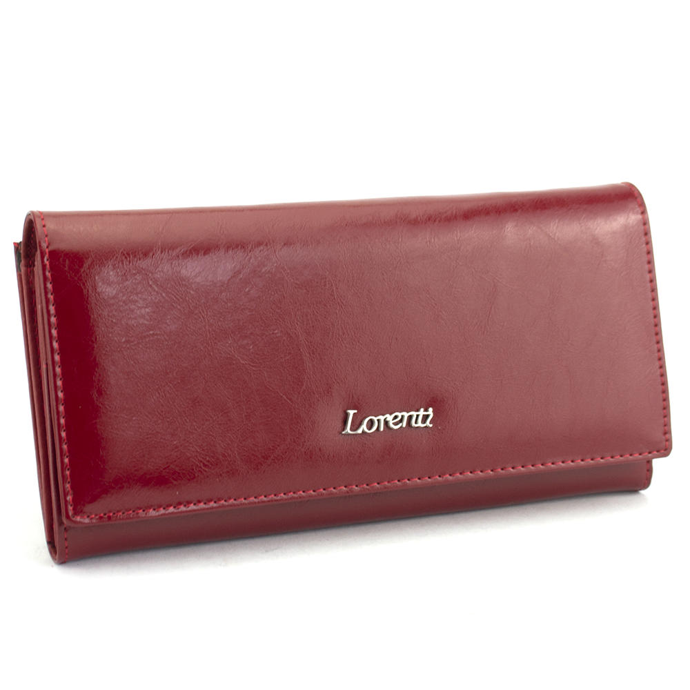 

Кошелек женский кожаный классический красный LORENTI 72031-BPR red