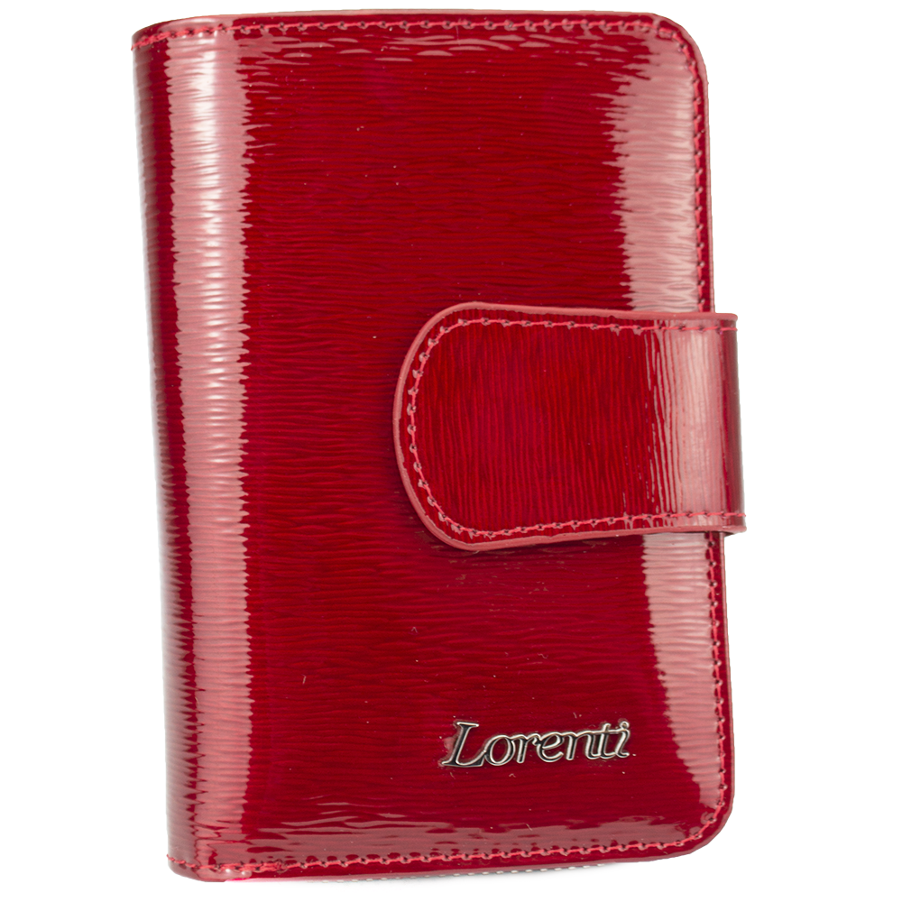 

Женский кожаный кошелек маленький красный Lorenti 76115-SH red