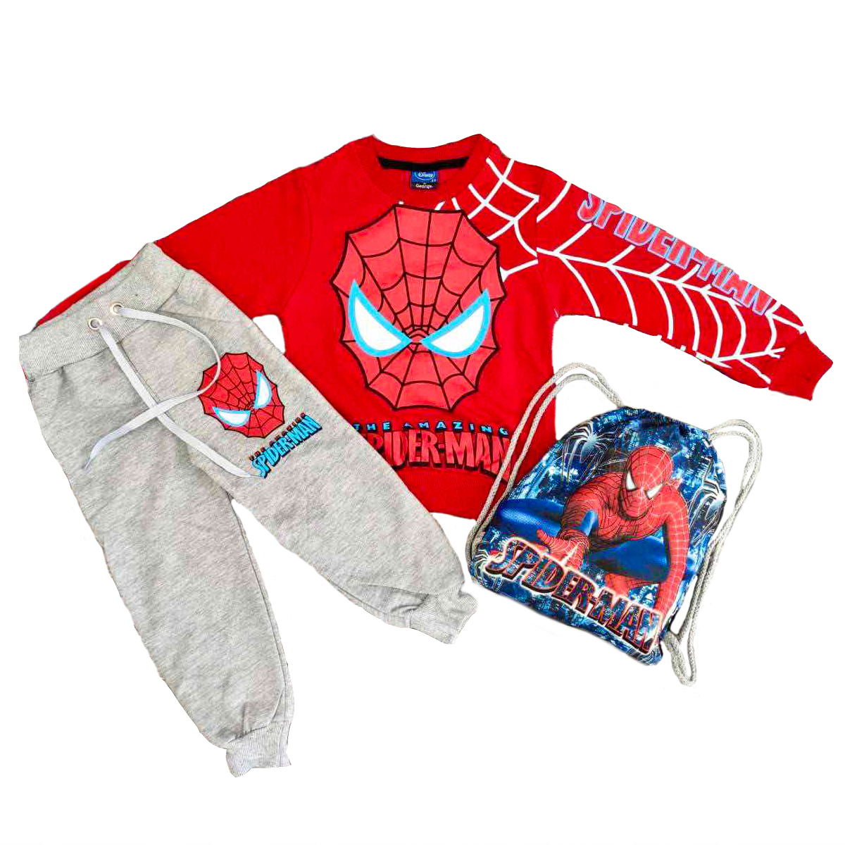 

Легкий костюм (кофта, штаны, сумка) Spider Man (Человек Паук) 122/128 см Разноцвет TRW55220991