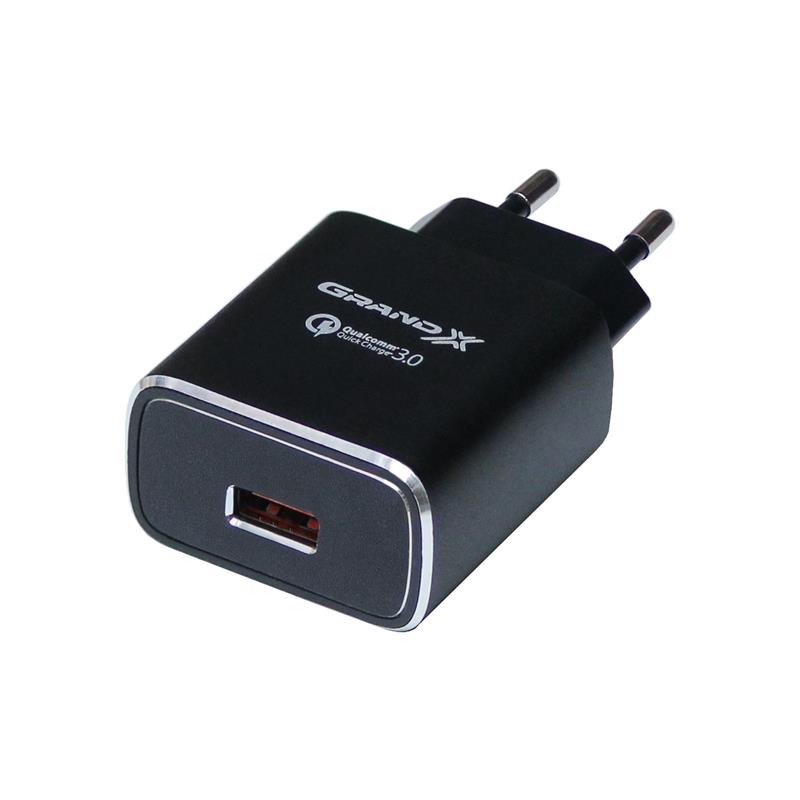 

Сетевое зарядное устройство Grand-X QС3.0 (3xUSB 1.5A/2A/3A) Black (CH-750B)