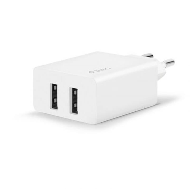 

Сетевое зарядное устройство Ttec SmartCharger DUO 2хUSB 2.4А/12Вт White