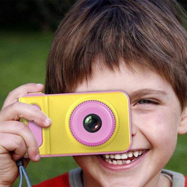 

Детский цифровой фотоаппарат Baby camera детская камера Розово-Желтой (D-2019090699)