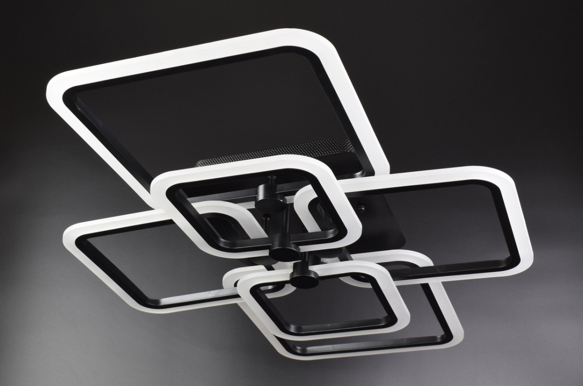 

Люстра Sunnysky потолочная Led с пультом Черный 12х59х80 см YR-A2503/2+2+2-bk-YV