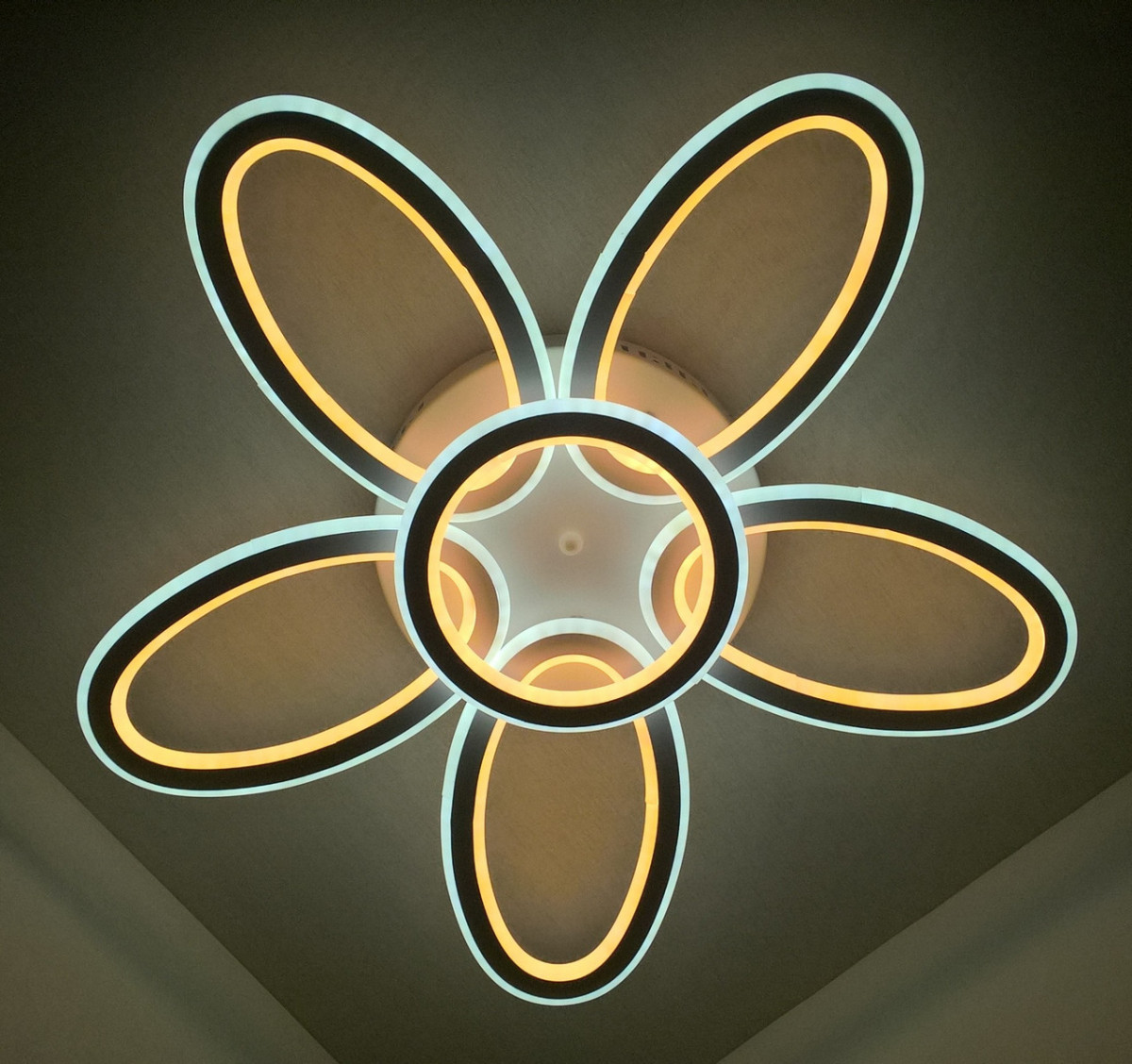 

Люстра Sunnysky потолочная Led Белый 10х62х62 см YR-9986/5+1-YV