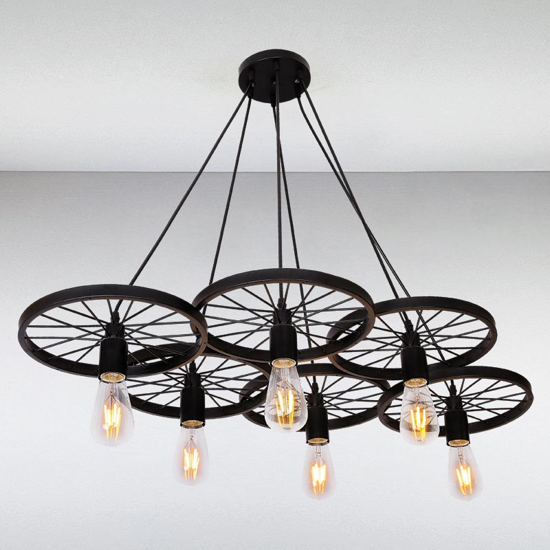 

Люстра подвесная Light House LS-14602-6 BK черная