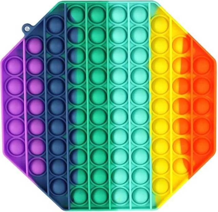 

Игрушка Поп ит (Pop It) 20х20 см Радужный восьмиугольник