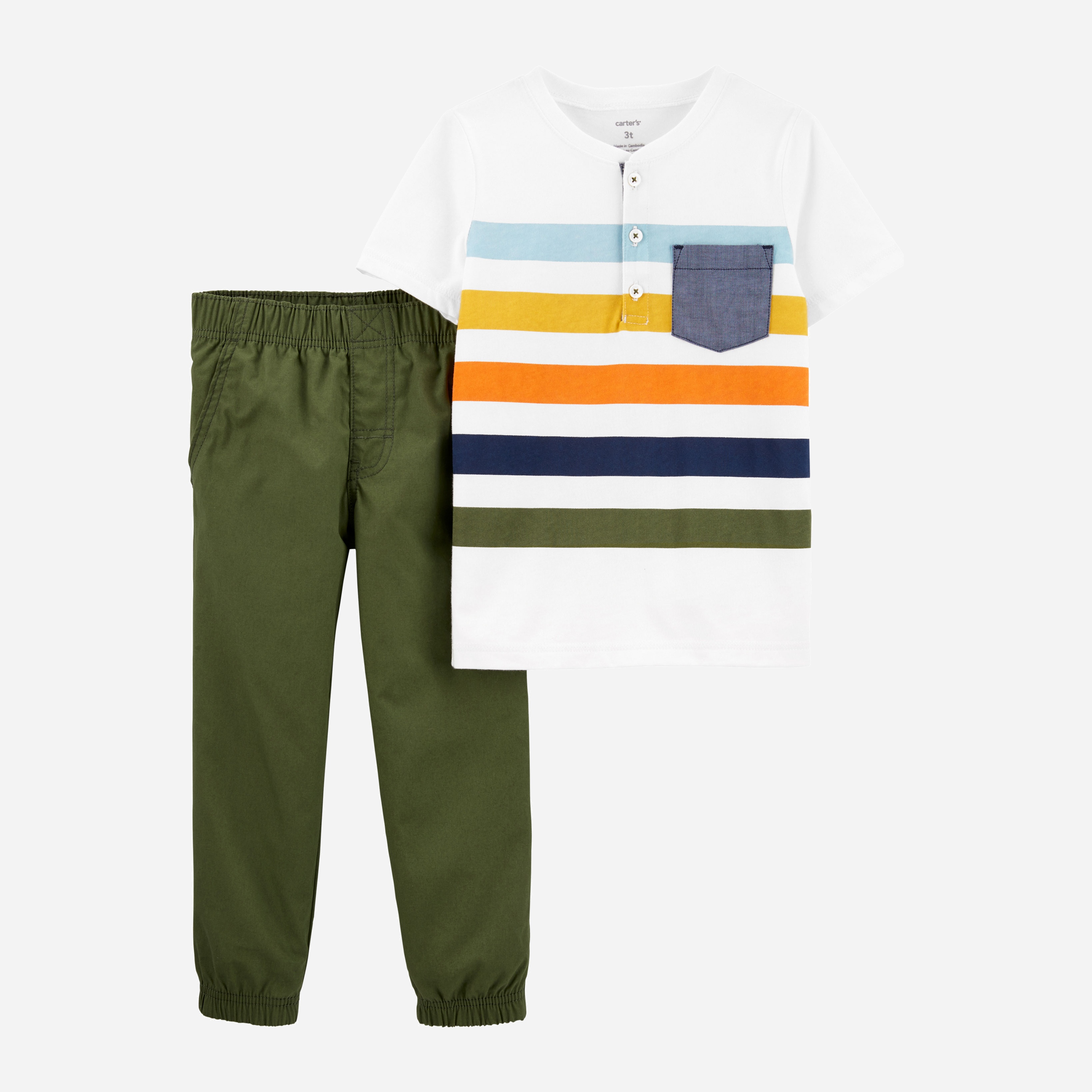 

Комплект (футболка + брюки) Carters 17878210 69-72 см Мультиколор