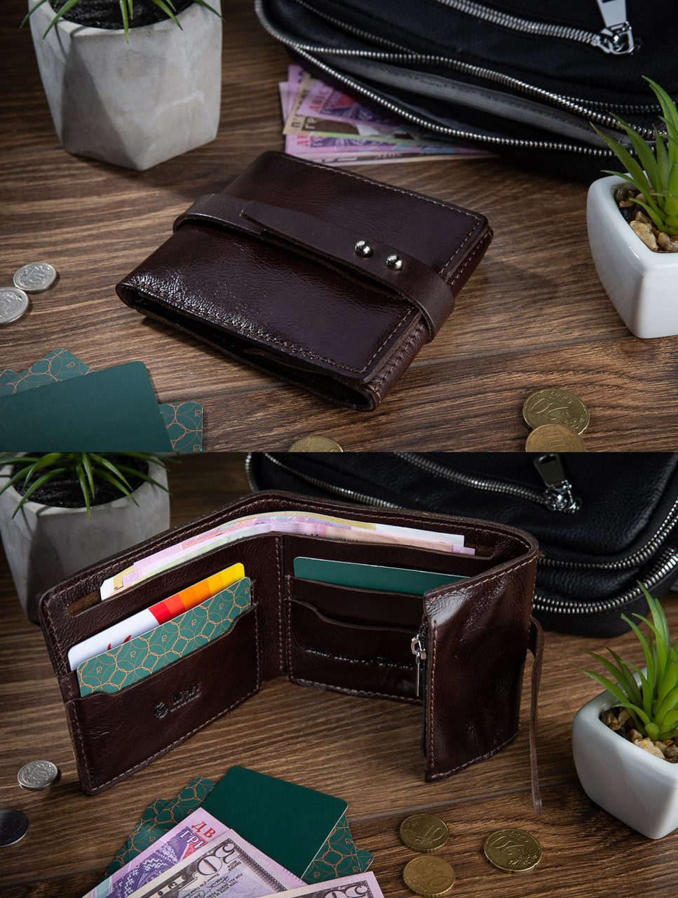 

Бумажник HiArt WP-07-C19-1314-000 Crystal Brown Silk