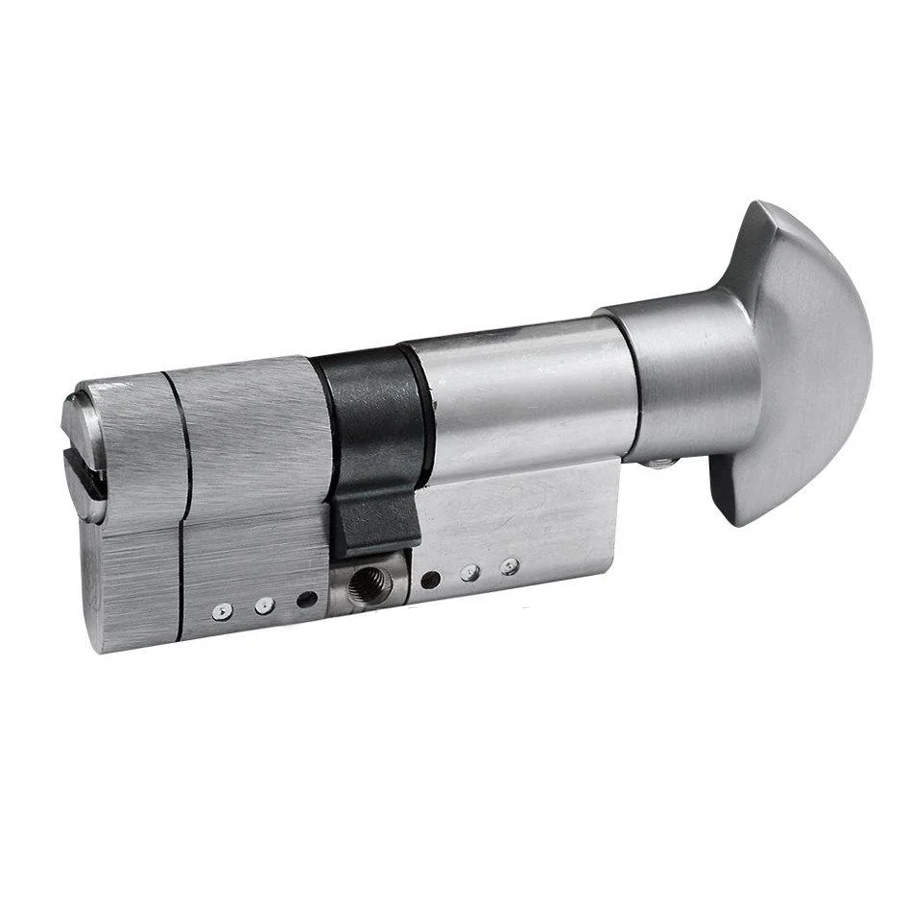 

Цилиндр замка SECUREMME K50 ключ-тумблер (мат хром) 90 мм (40+50Т)