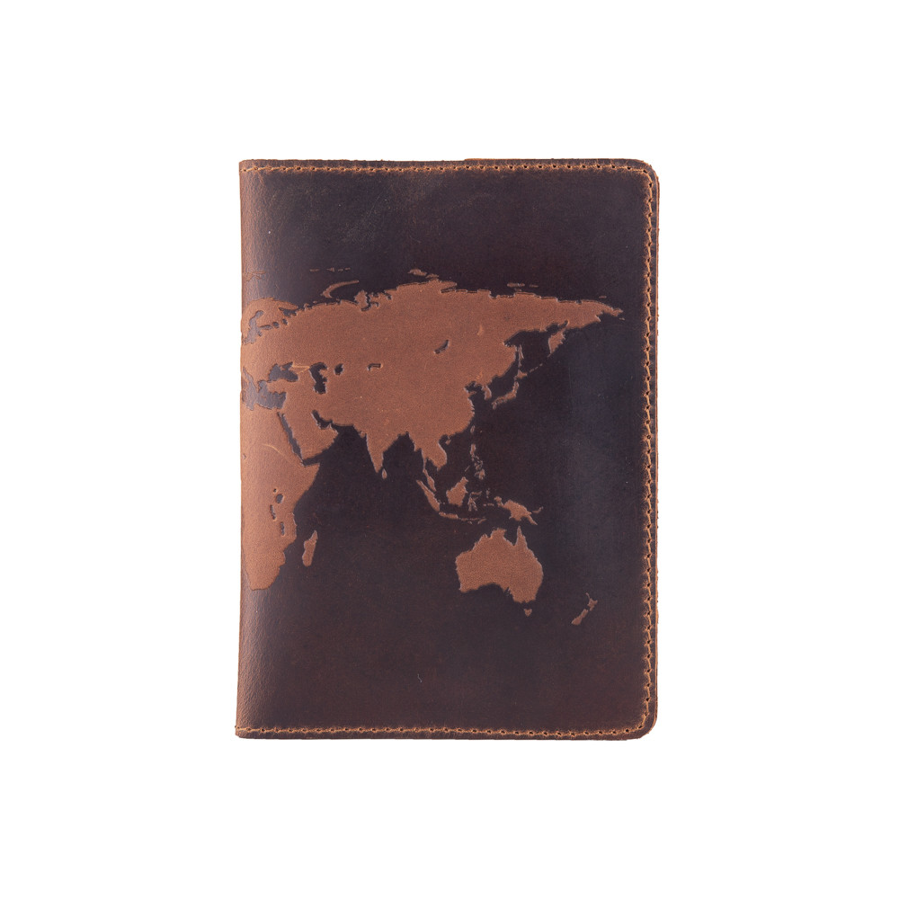 

Обложка для паспорта HiArt PC-01-S19-1235-T001 Shabby Cumaru "World Map"