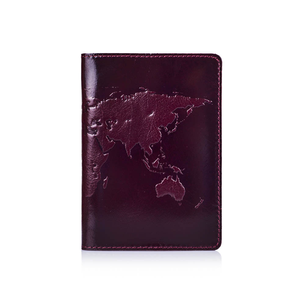 

Обложка для паспорта HiArt PC-01-C19-1718-T001 Crystal Sangria "World Map"