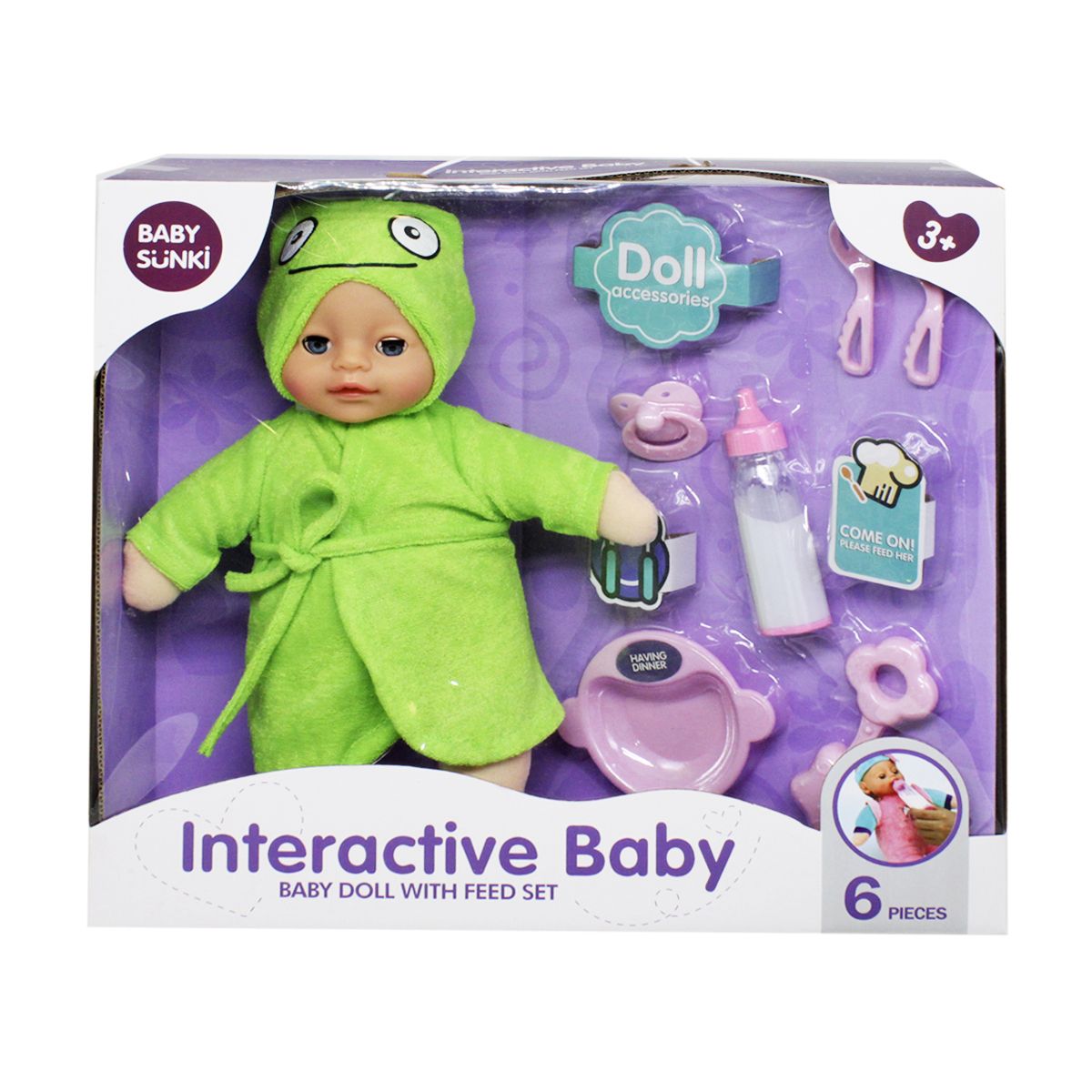 

Пупс плюшевый Interactive Baby жабка Baby Sunki (1860-5-6-7-8) (169422)